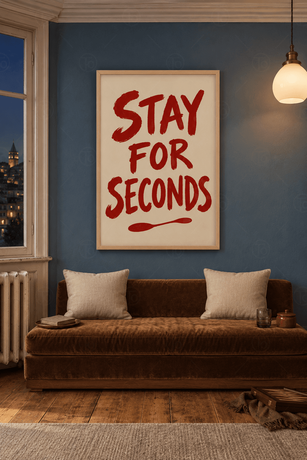Stay For Seconds — Kırmızı Fırça Harfler