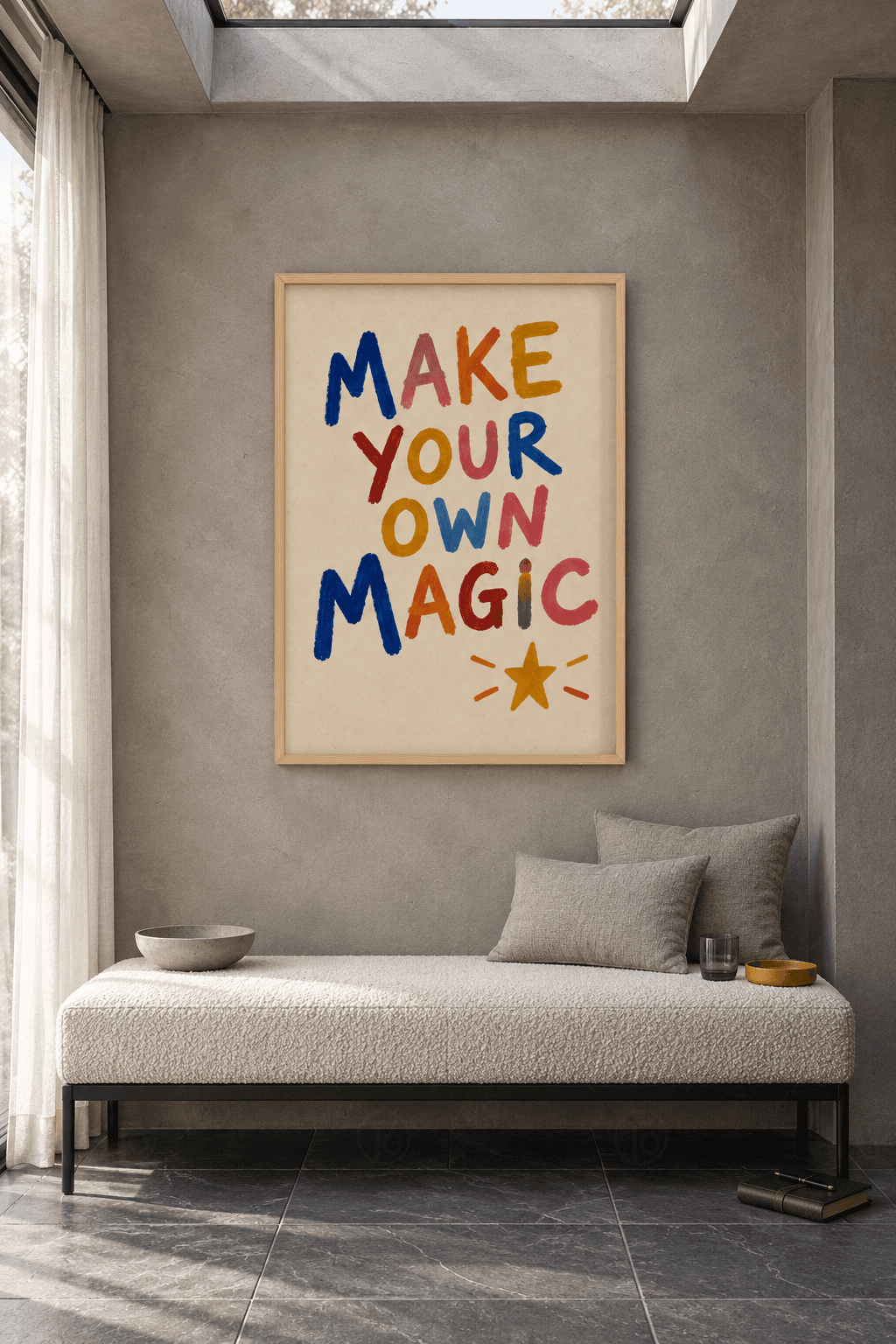 Make Your Own Magic — Rengârenk Fırça Harfler