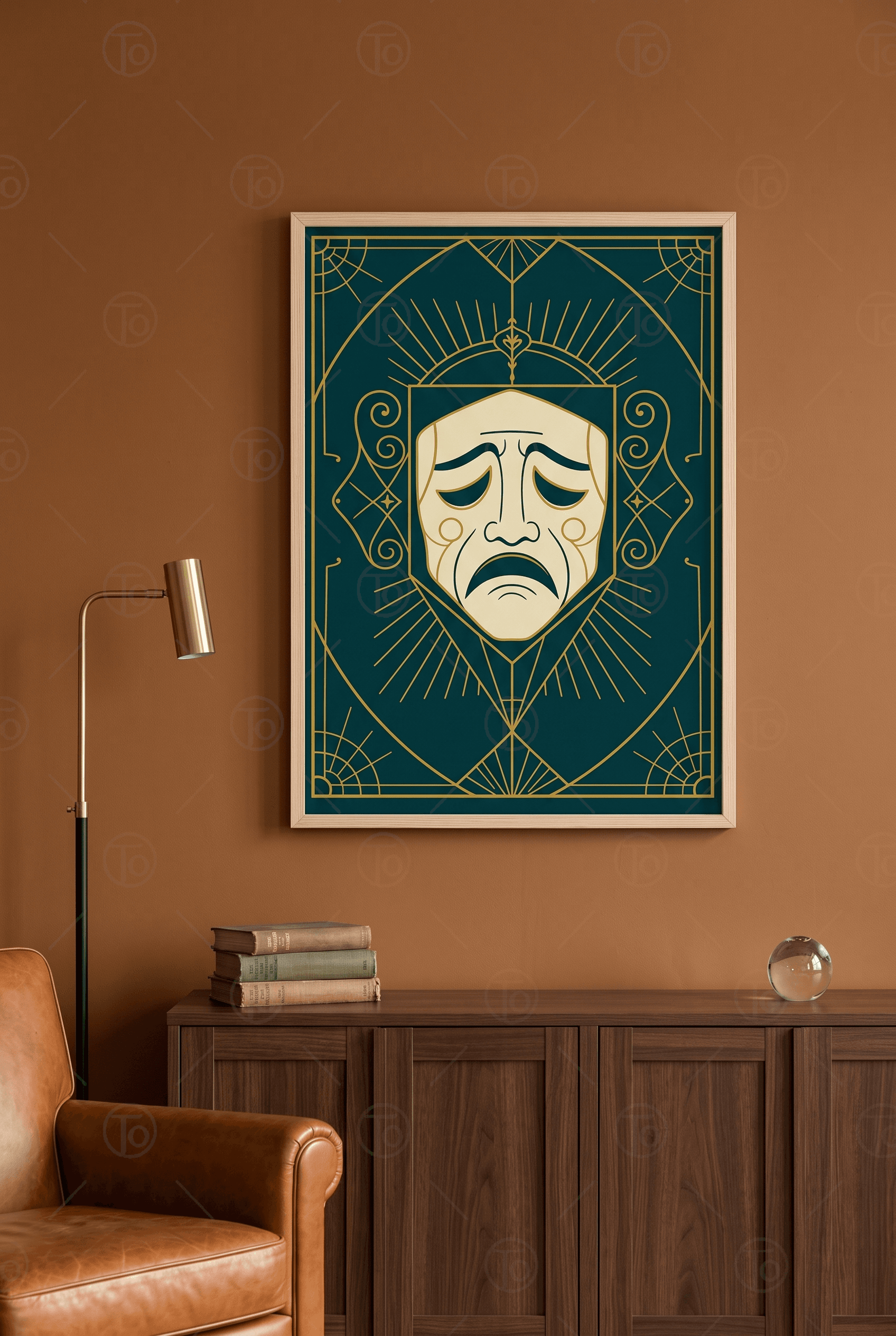 Sahnenin Gözyaşı — Art Deco Tiyatro Maskesi