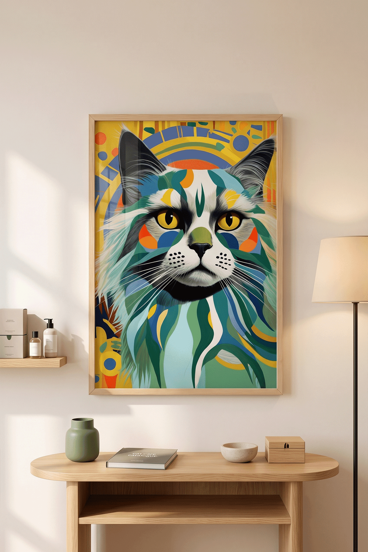 Altın Taç — Desenli Kedi Portresi