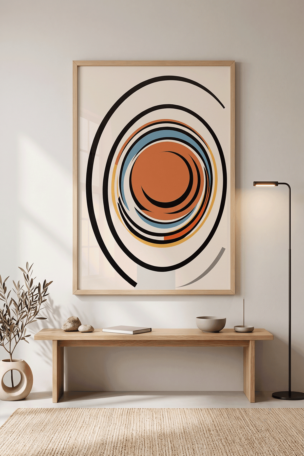 Yörünge — Soyut Spiral Güneş Tablosu