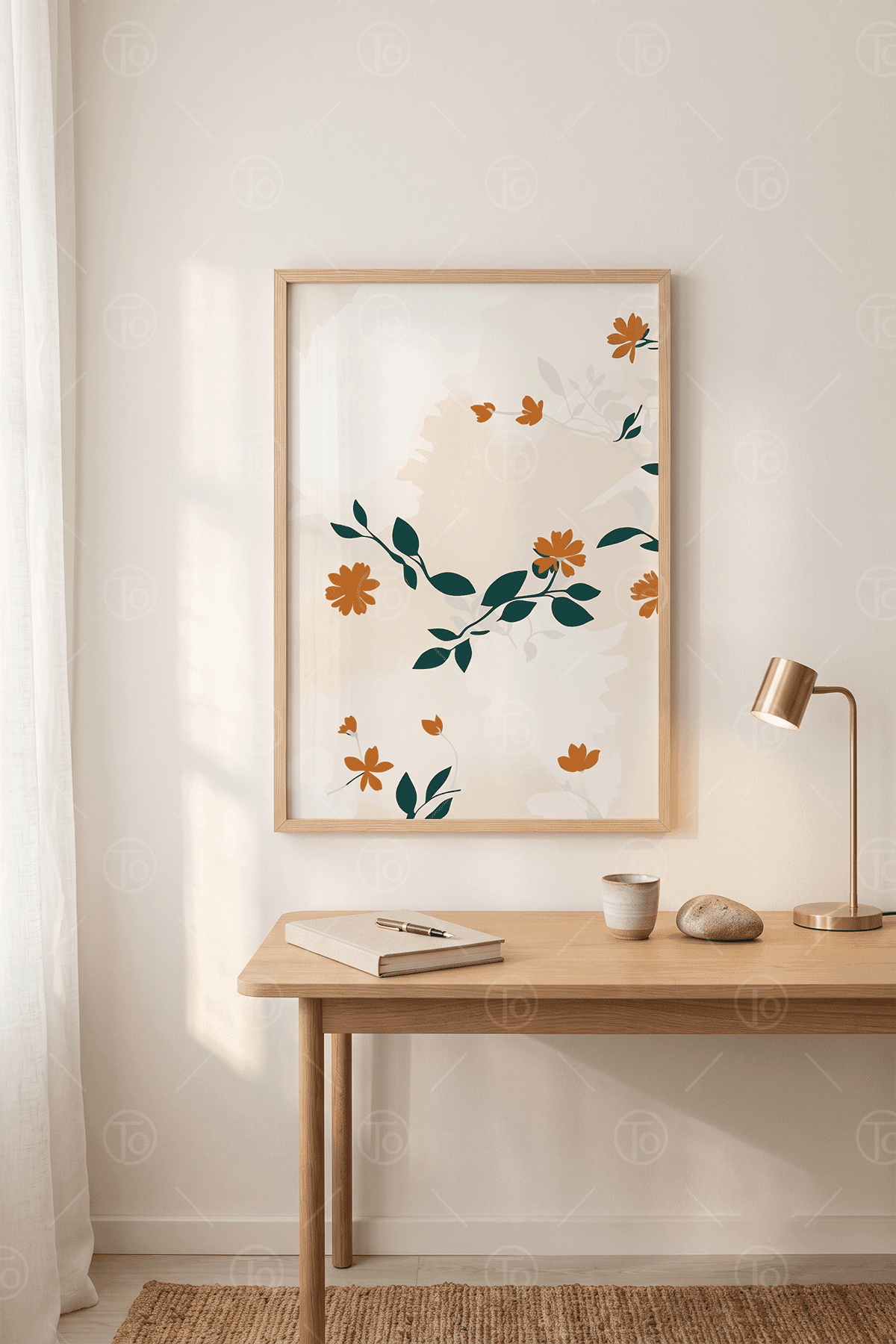Bahar Serpintisi — Zarif Çiçek Deseni