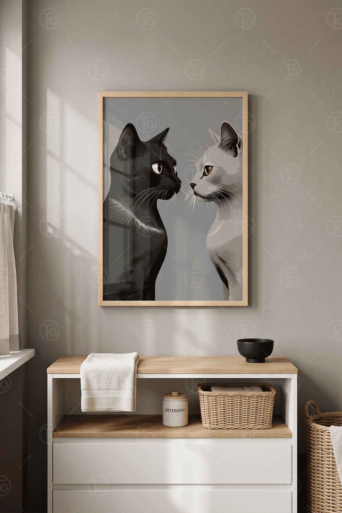 Tatlı Bakışma — Kedi Çifti