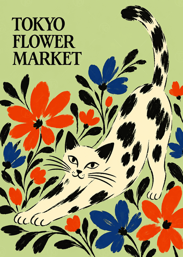 Gerinen Benekli Kedi — Tokyo Flower Market