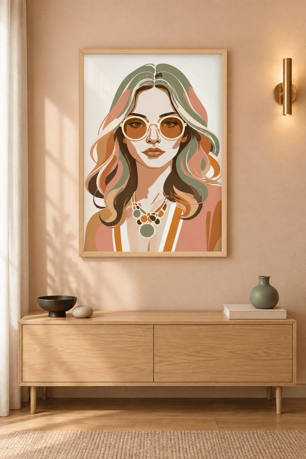 Güneş Gözlüklü Kadın — Boho Portre