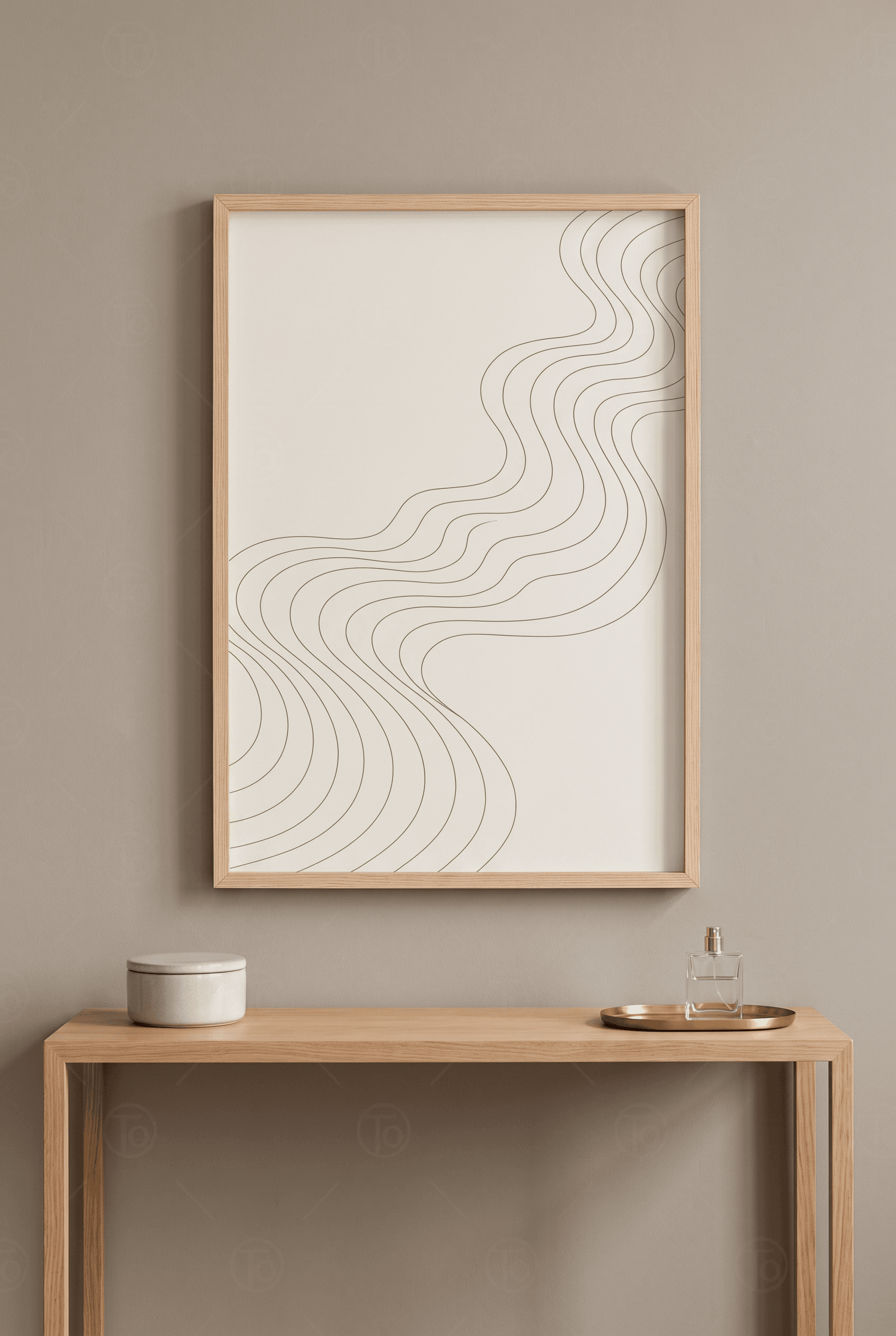 Sakin Akış — Minimal Kıvrım Çizgileri