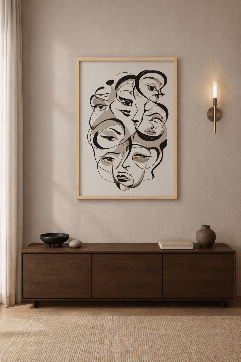 Line Art Yüz — Tek Çizgi Portre